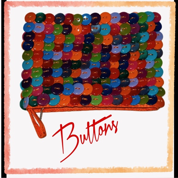 Colorful Button Change Pouch - Picture 1 of 2